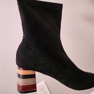 Olivia Miller unbreak my heart patterned black heel boot
